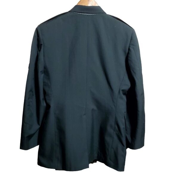VNTG Maryland Manufacturing Co Mens Army Blazer Size 41 Short Dacron Wool Blend - Picture 9 of 14